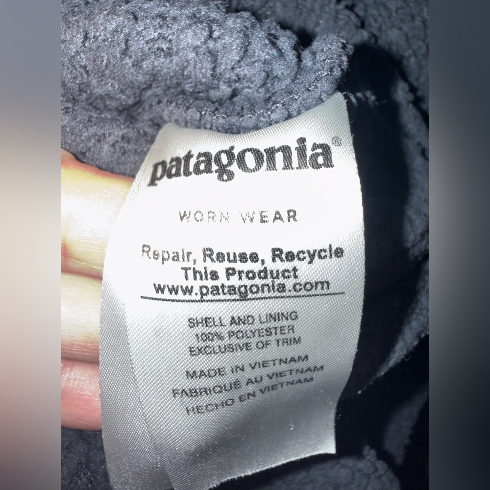 Patagonia. Los Gatos 1/4 Zip Fleece. Charcoal. Size Medium. - Picture 8 of 8
